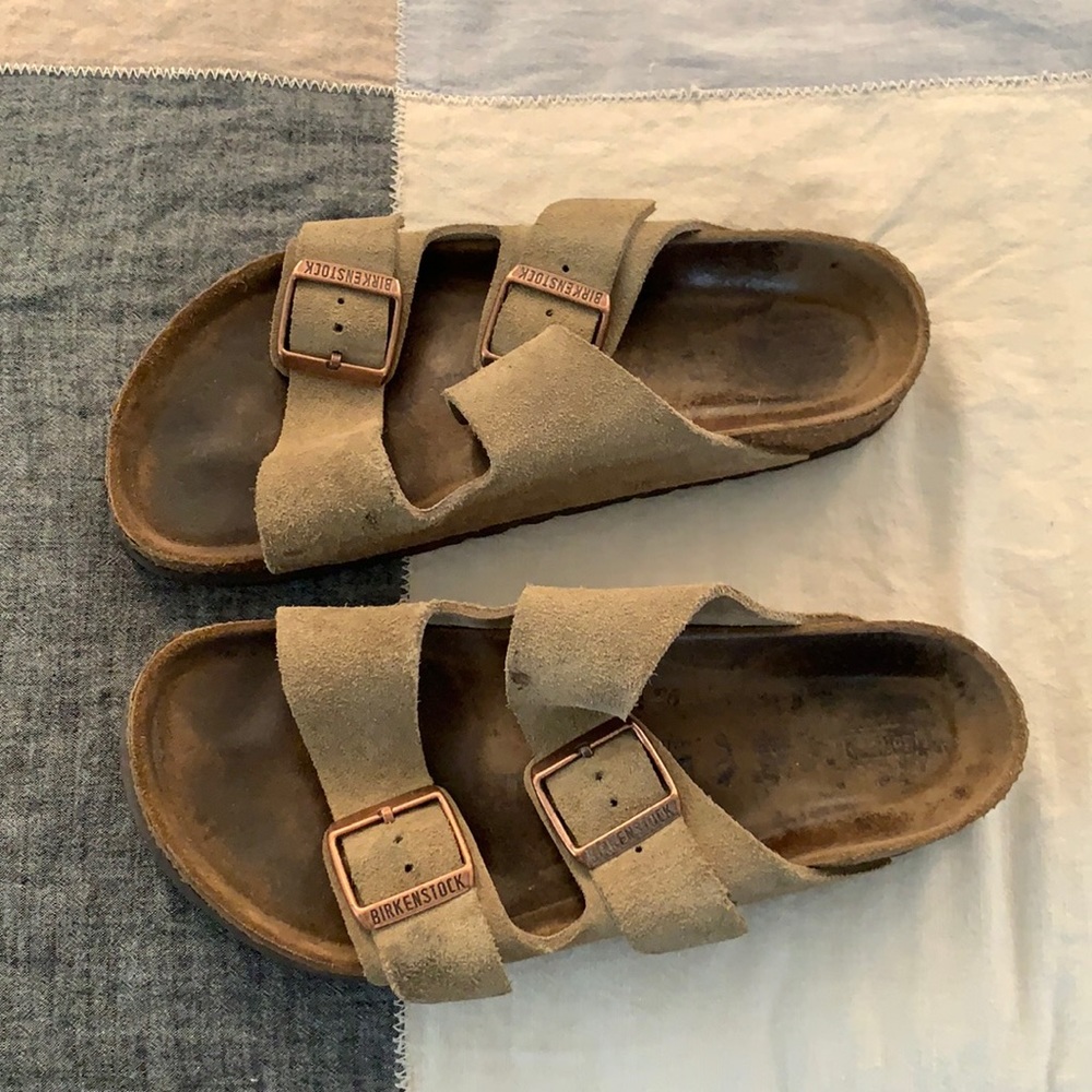 Birkenstock suede sandals